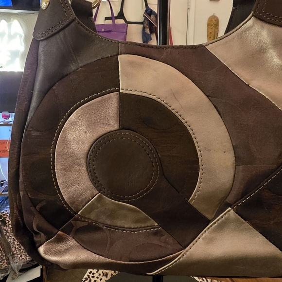 Coach Signature Optic Patchwork Hobo Bag - Picture 3 of 13